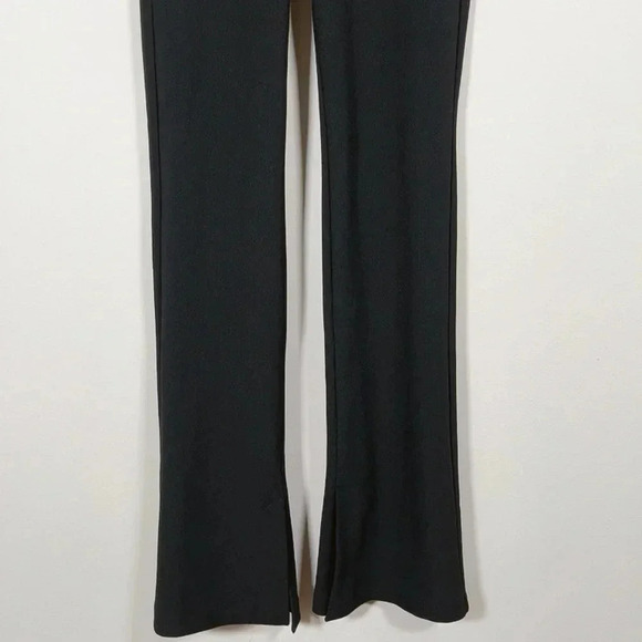 ZARA | SLIT RIBBED FLARE TROUSER - Picture 8 of 14